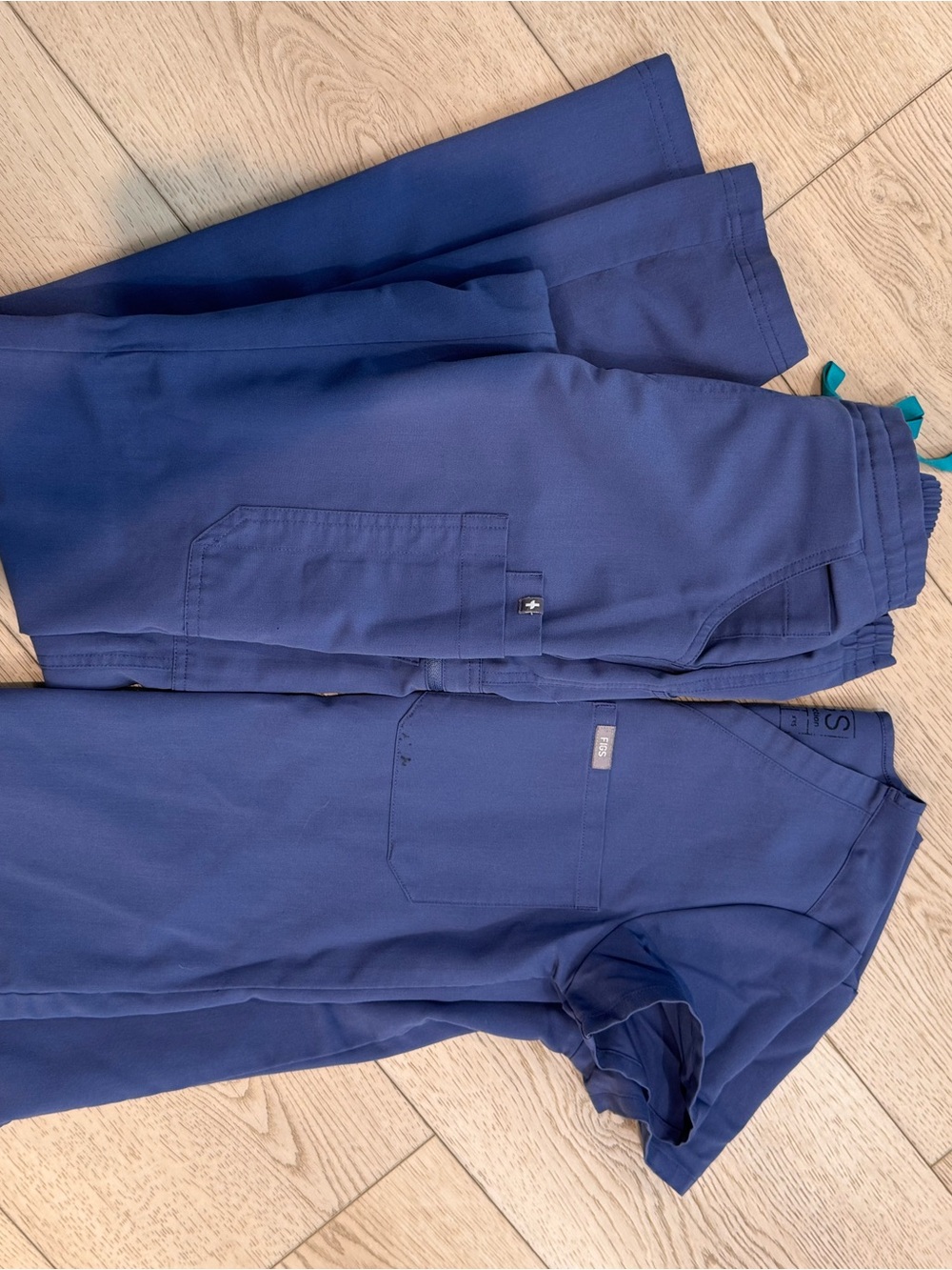 Figs Women's Skinny Scrub Set in Royal Blue